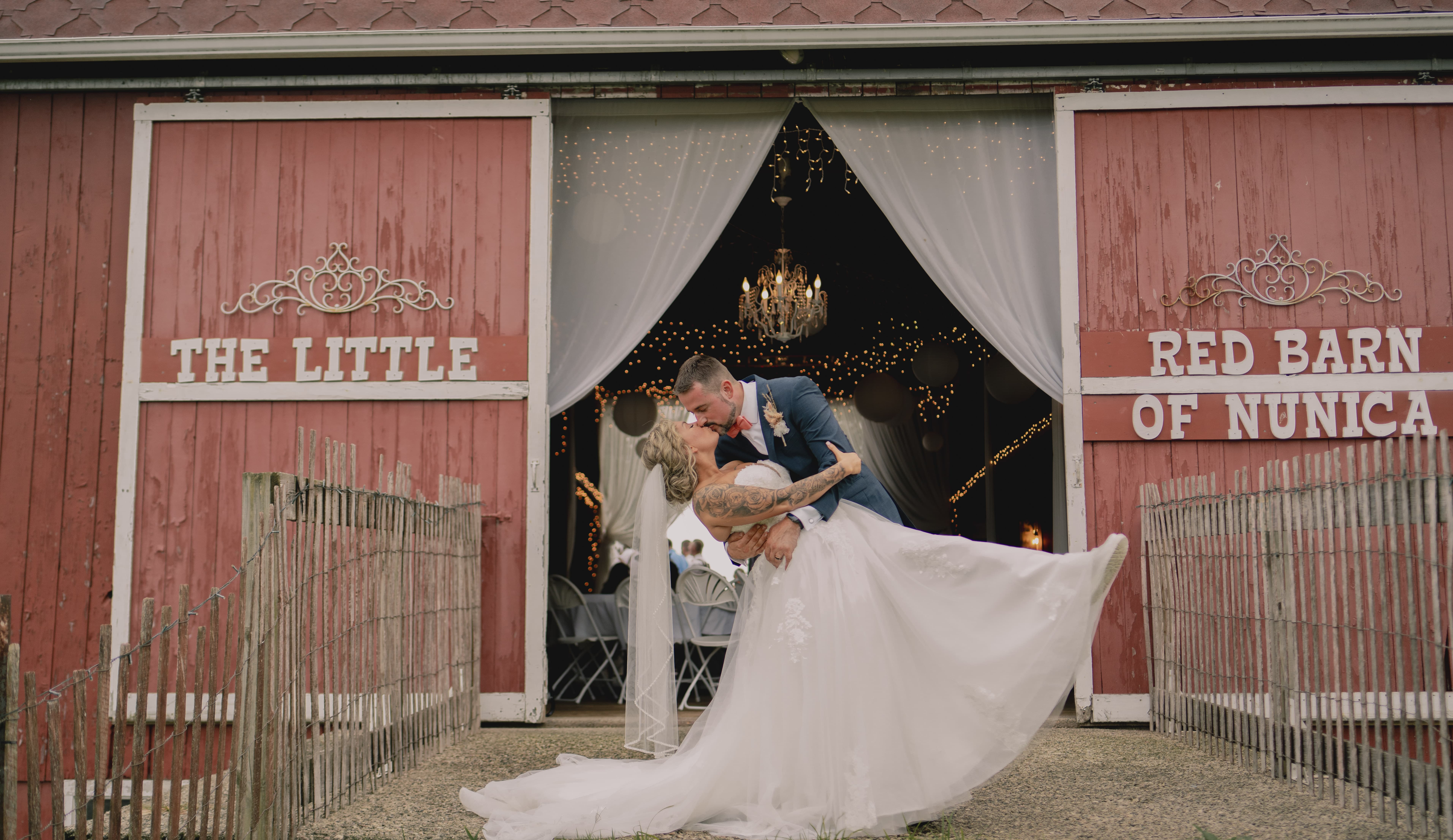 Bride and groom laughing during golden-hour in Grand Rapids